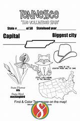 Free Tennessee Activity Printable Coloring Page  State Of sketch template