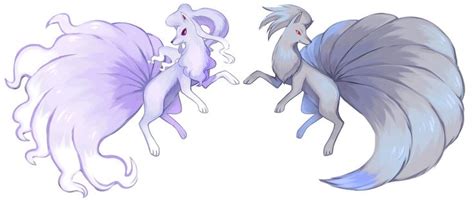 Shiny Alolan Ninetales & Shiny Ninetales | Pokemon ninetales, Pokémon ...