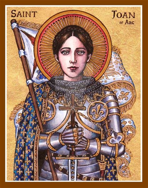 St. Joan of Arc icon | Saint joan of arc, Joan of arc, St joan