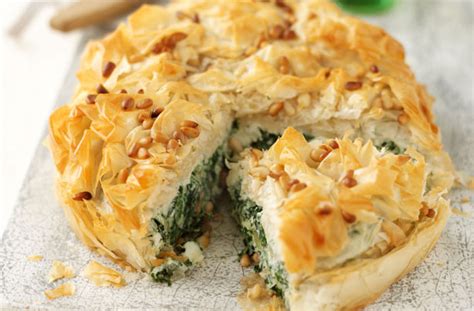 Spinach feta and filo pie recipe - goodtoknow