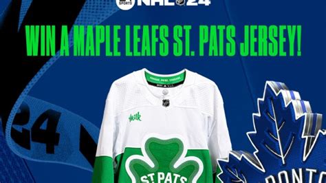 NHL 24 Toronto Maple Leafs St. Pats Jersey Contest - The Hockey News ...