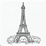 Eiffel Tower Located In Paris Coloring Page  For Kids – Smart sketch template