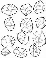 Rocks Gems And Minerals Coloring Pages Sketch Page sketch template