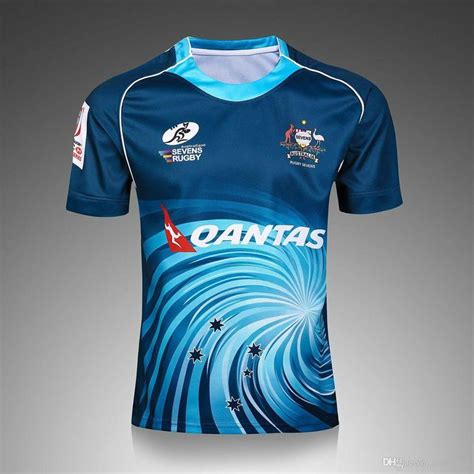 Compre 2017 Australia National Equipes AUSTRALIAN SEVENS Rugby Shirts ...