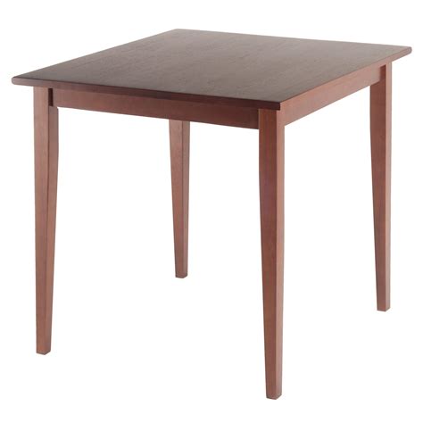 Winsome Wood Groveland Square Dining Table In Antique Walnut Finish ...