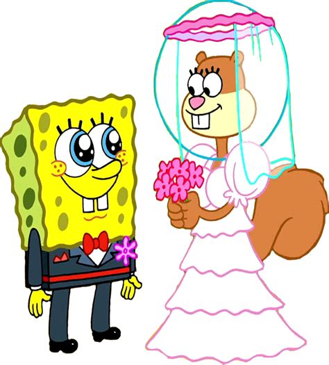 SpongeBob and Sandy's wedding vector by HomerSimpson1983 on DeviantArt in 2022 | Spongebob and ...