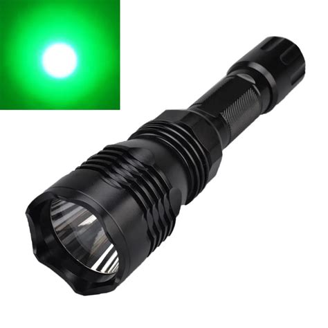 Tactical Green LED Hunting Flashlight HS 802 350lm Green Light Toch XR E Q5 LED Lamp Torchlight ...