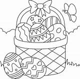 Easter Basket Coloring Page For Kids 6458047 Vector Art At Vecteezy sketch template