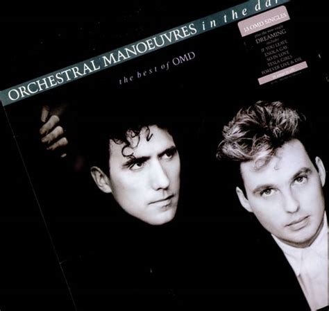 OMD The Best Of OMD - Gold promo stamped US vinyl LP album (LP record) (504614)