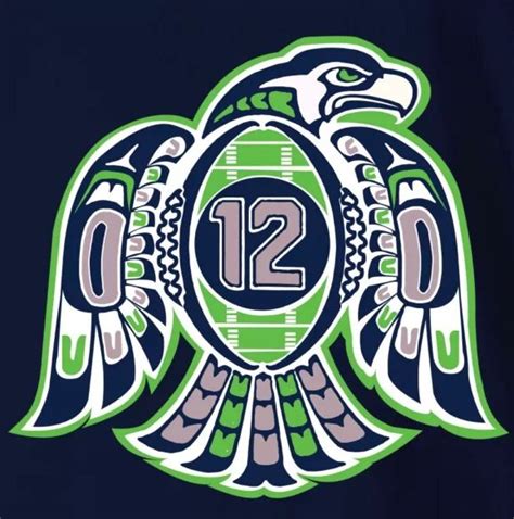 Seahawks tribal Seahawk Logo, Seahawks Team, Seattle Seahawks Football, Seattle Sports, Nfl ...