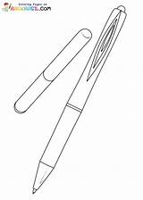 Pen Coloring Pages Printable For Free Download sketch template