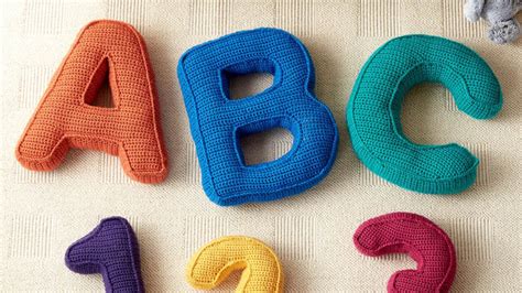 Crochet Your Own Alphabet & Number Pillow Patterns