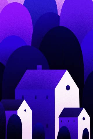 Download wallpaper 240x320 house, tree, digital art, old mobile, cell phone, smartphone, 240x320 ...