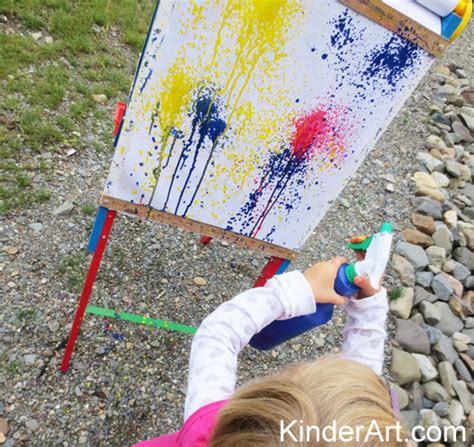 Spray Bottle Paint Mural Lesson Plan: Painting for Kids - KinderArt