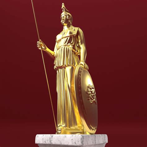 Athena Statue 4K - 3D Model by Pictorer