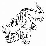 Premium Vector  Crocodile animal Isolated coloring Page For Kids sketch template