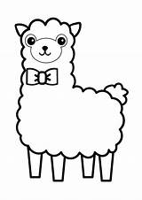 Llama Coloring Pages – Printable FREE sketch template
