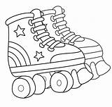 Roller Skate Coloring Page sketch template