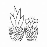 Cactus And Succulent Coloring Pages sketch template