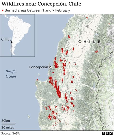 Chile Wildfire Map 2024 - Mora Tabbie