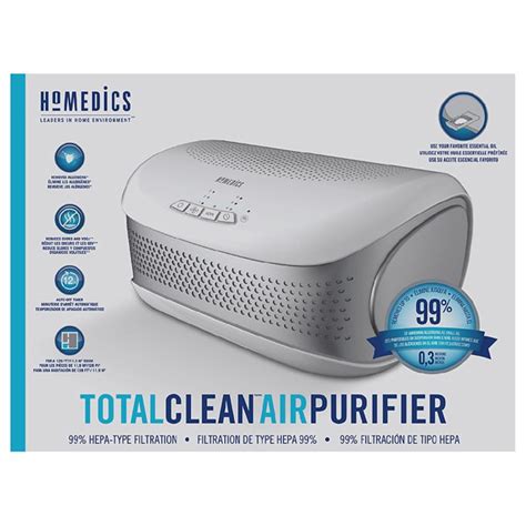 Homedics TOTAL CLEAN AIR PURIFIER WHITE - 1Source