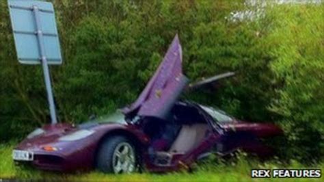 Rowan Atkinson crashes McLaren F1 supercar into tree - BBC News