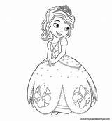 Princess Sofia Printable Coloring Page  Free Pages sketch template