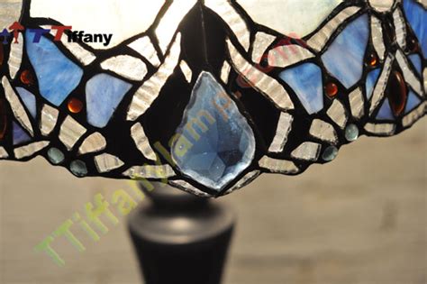 Blue bending glass-and blue diamonds-tiffany floor lamp-FL016 - Tiffany Floor Lamps - Tiffany ...