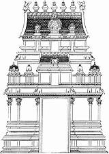 Hindu Temple Coloring Pages sketch template