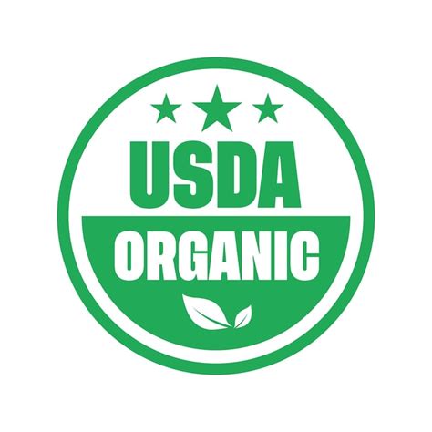 Premium Vector | Usda organic logo badge vector