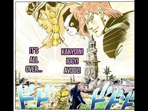 The end of the journey (Stardust Crusaders ending) - manga version w/ anime voices (JJBA SC ...