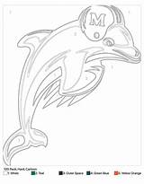 Free Miami Dolphins Coloring Pages Pdf To Print  Coloringfoldercom sketch template