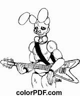 Fnaf Nightmare Bonnie – Coloring Pages And Books In PDF sketch template