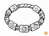 Bracelet Coloring Pages sketch template