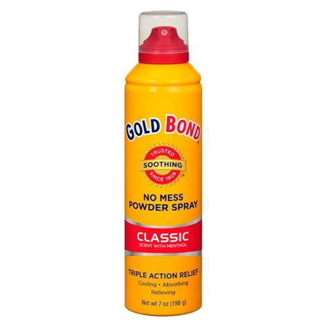 Gold Bond No Mess Powder Spray Classic Scent With Menthol - 1Source