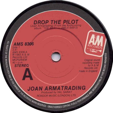 Joan Armatrading - Drop The Pilot (1983, Company Sleeve, Vinyl) | Discogs