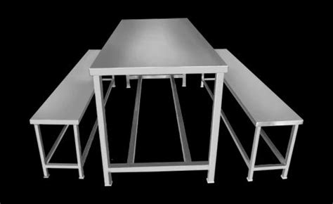 Stainless Steel SS Dining Table With Bench, Shape: Square, Rs 28000 /piece | ID: 5267645488