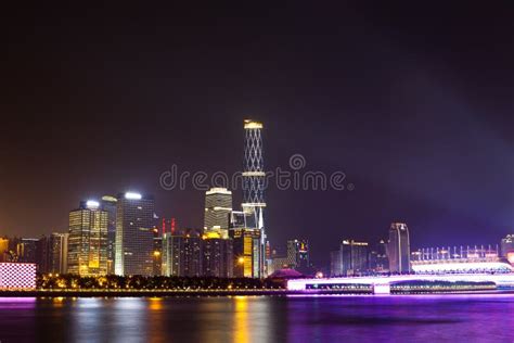 Guangzhou City Night stock image. Image of development - 17237823