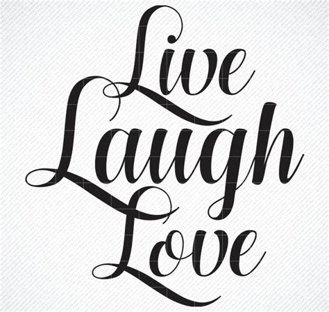 Live Laugh Love SVG Live Laugh Love PNG for | Etsy