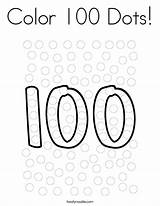 Color 100 Dots Coloring Page  Twisty Noodle sketch template