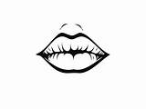 Easy Realistic Lips Coloring Page  5598423 sketch template
