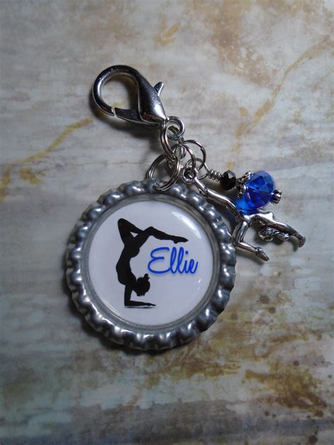 Personalized Gymnastics Bag Zipper Pull With Charms - Etsy