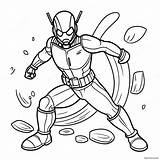 Ant Man In Action Coloring Page 7832 6601 sketch template