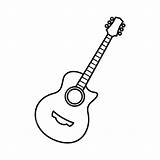 Outline Of Guitar Template sketch template