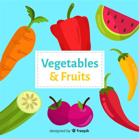 Free Vector | Flat colorful healthy food pack