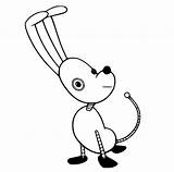 Olie Polie And pogo stick coloring Page sketch template