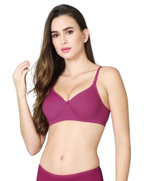 Buy V-Star Ladies Solid Dark Purple Bra Online - Lulu Hypermarket India