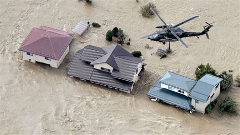 Aftermath of Typhoon Hagibis that killed reportedly 33 in Japan seen in ...