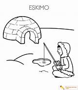Eskimo Igloo Coloring Page 16  Free sketch template