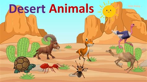 Desert Animals | Desert Animals Name | Desert Animals Video for Kids | Educational Video- Kids ...